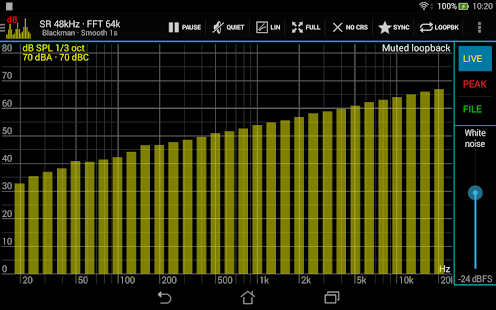 Sound Spectrum Pro Capture d'écran