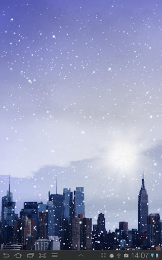 Android application Winter Cities Live Wallpaper screenshort