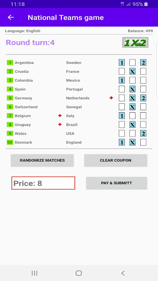 Android application Football Betting Tips Game screenshot