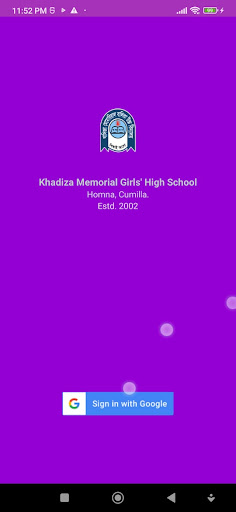 Android application KMGHS (Khadiza Girls' School) screenshort