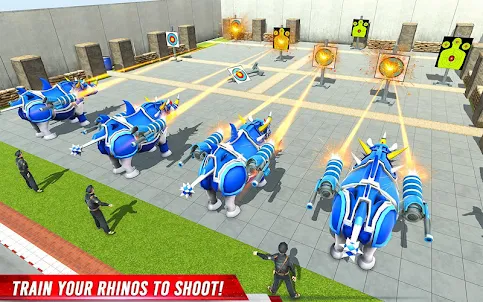 Rhino Robot Car Transform Game