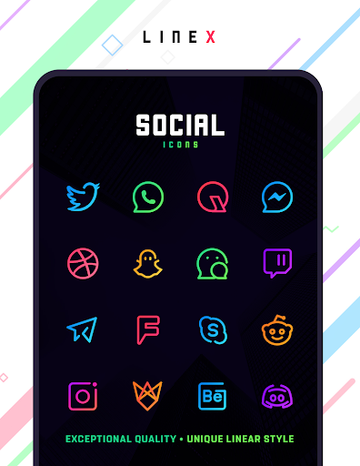 LineX Icon Pack APK v4.5 (PAID Patched) poster-3