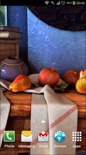 Captura de tela do Livewallpaper de Still Life 3D