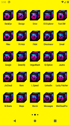 3D Pink Icon Pack Screen 3