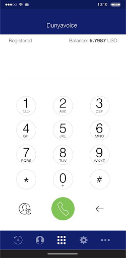 Dunyavoice Dialer Screen 3