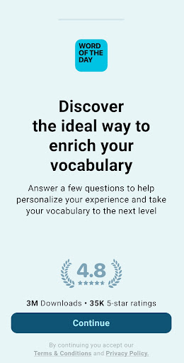 Word of the Day ・ Vocabulary Screenshot 1 - AppWisp.com