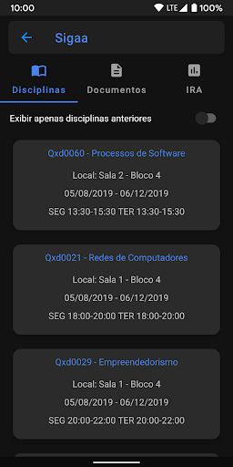 Sigaa UFC Screen 2