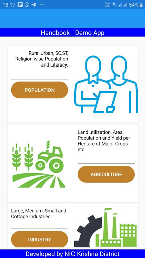 Android application Handbook - Krishna District screenshort