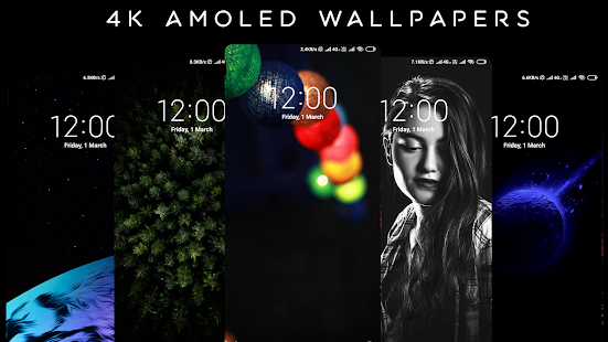 4K AMOLED Wallpapers - Live Wallpaper Changer Screenshot