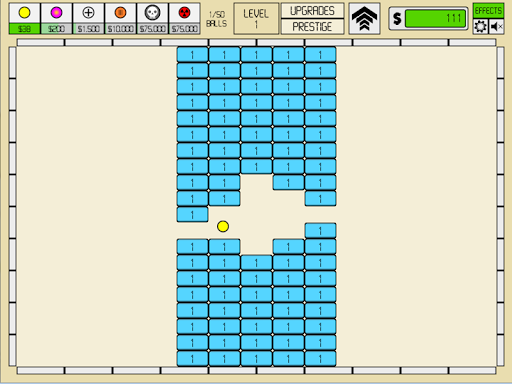 Android application Idle Breakout screenshort