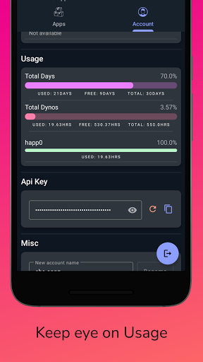HManager for Heroku Screen 3