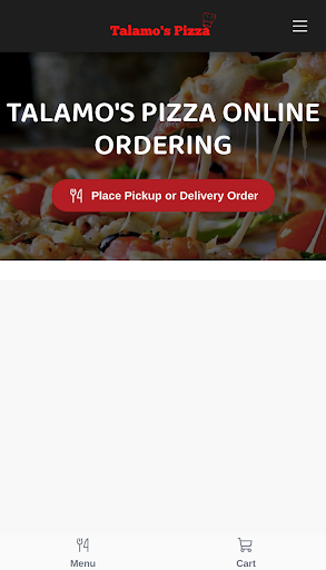 Android application Talamo's Pizza screenshort