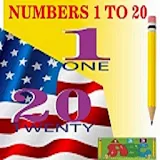 Numbers English 1 to 20 icon