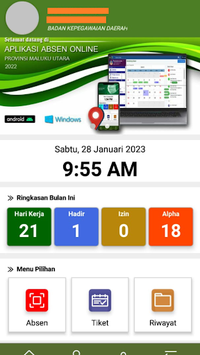 Absensi Online Screen 2