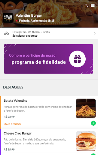 Valentins Burguer Screen 2