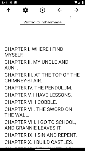 Android application Book, Wilfrid Cumbermede screenshort