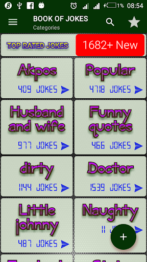 Android application Book Of Jokes screenshort