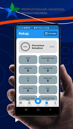 Presensi Biometrik Perpusnas Screen 2