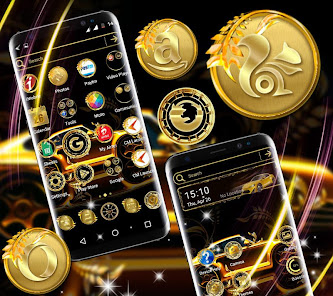 Screenshot 4 Golden Car Launcher Theme android
