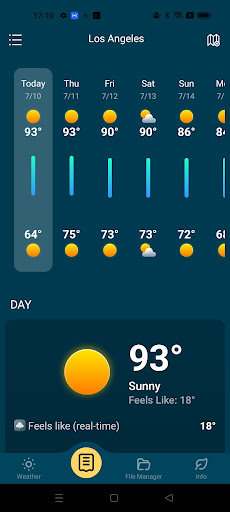 Local Weather Forecast Screen 2