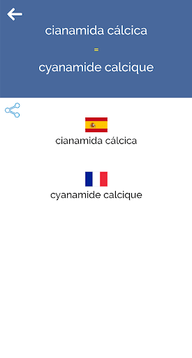 Spanish French Dictionary Screen 3