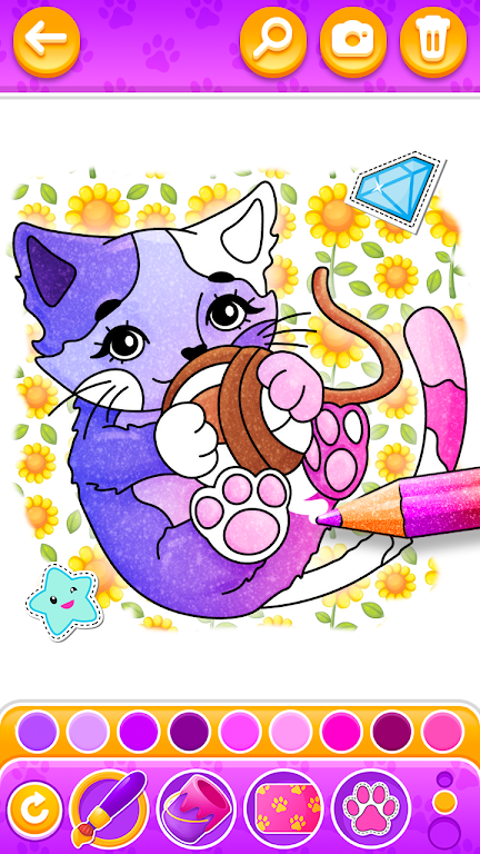 Glitter Kitty Cats Coloring MOD APK 04