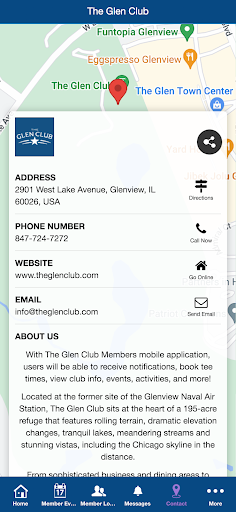 The Glen Club Member App Screen 3