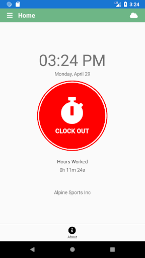 CenterPoint Time Clock Screen 2