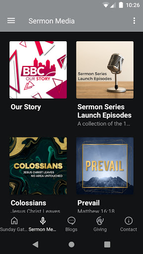 Android application Bryanston Bible Church screenshort