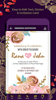 screenshot of Wedding Invitation Card Maker