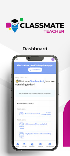 Android application Myclassmate Teacher screenshort