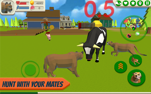 Cougar Simulator: Big Cat Family Game screenshots 1
