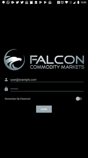 Android application Falcon Commodity Markets screenshort