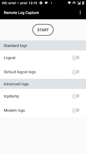 SCOUT Remote Log Capture Screen 2