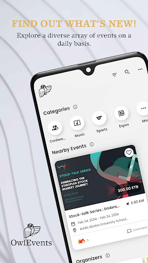 Android application Owlevents screenshort