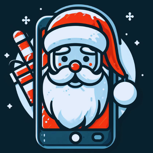 Santa Claus Drawing logo