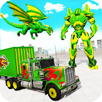Cover Image of Descargar Flying Dragon Robot Army Truck Transforming Games 4 APK