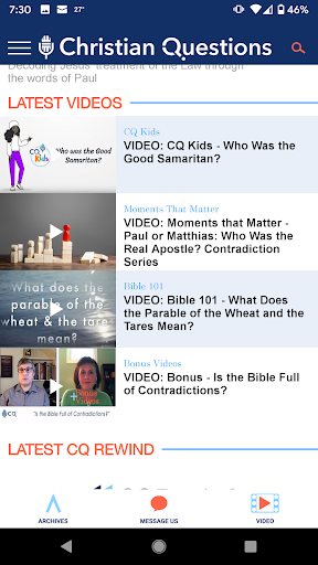 Christian Questions Podcast Screen 3