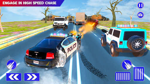 Police Chase Thief Car Games Screen 2
