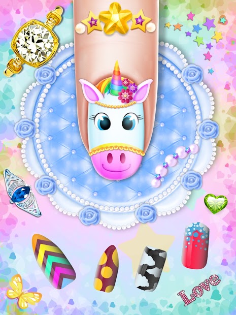Captura de Pantalla 8 Salón de uñas Manicure- Unicorn Fashion Game android