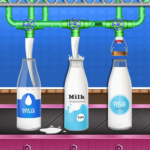 Cow Dairy Farm Milk Factory logo