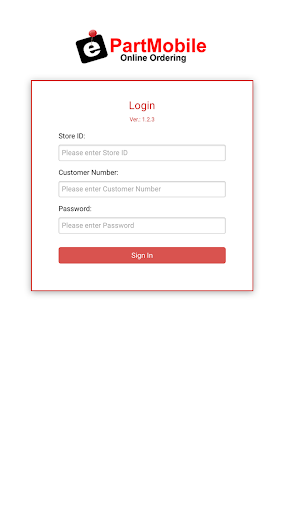 Android application ePartMobile screenshort