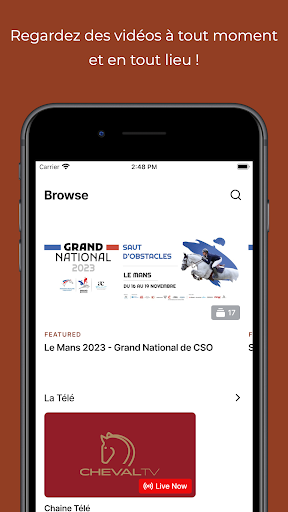 Android application Cheval TV screenshort