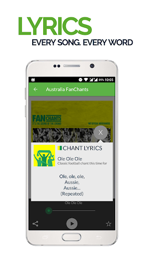 FanChants Australia Soccer Te