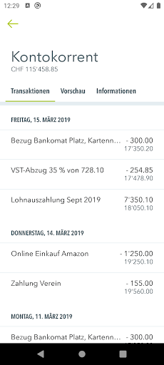 ABS Mobile Banking Screen 3