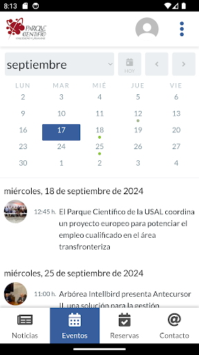 Parque Científico USAL Screenshot