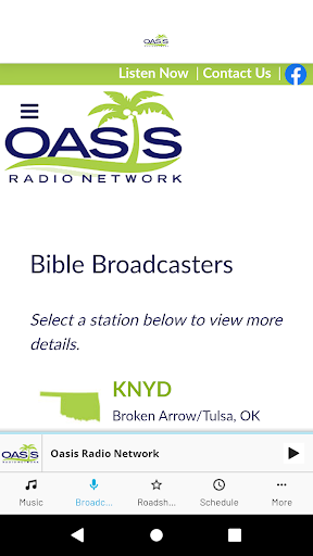 Oasis Radio Network Screen 2
