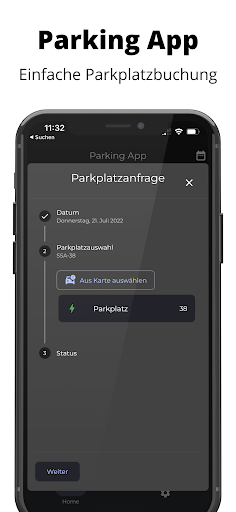 Parking App Screen 2