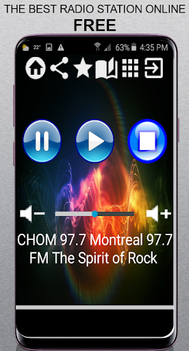 Android application CA Radio CHOM 97.7 Montreal 97 screenshort