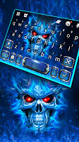 screenshot of Blue Evil Skull Theme